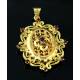 19th Century French Gold and Garnet Photo Frame Pendant. In Very Good Condition