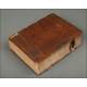 Very antique German book published in 1689. Bound in leather and in good condition.