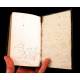 Religious Manuscript, XVIII Century. Unique copy. Period binding.