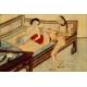 Raro Libro Desplegable de Imágenes Eróticas Impresas sobre Seda. China, 1º Cuarto S. XX