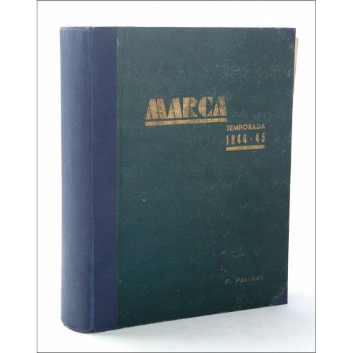Extraordinaria Colección Encuadernada de Revistas Marca. Temporada 1944-45