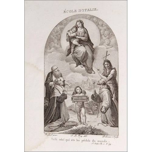 Religión, 1804. Historia de la Vida de Jesucristo. Grabados de obras de Raphael, Rubens y otros.