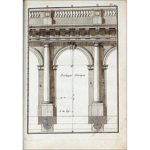 Arquitectura, 1776. Éléments d'Architecture [Troisième Partie]. Pierre Panseron. 48 Planchas.