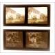 Set of 18 Well Preserved Antique Autochromes. France, Circa 1929. Format 60 x 130