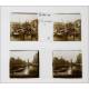 25 Stereoscopic Plates on Glass from Holland, Circa 1910. Format 45x107