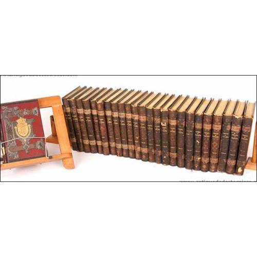 Historia de España. Modesto Lafuente. 25 volúmenes. 1889