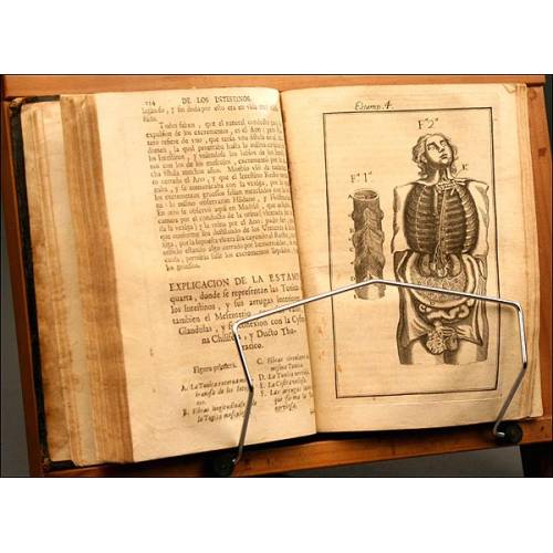 Anatomía Completa del Hombre, de Martín Martínez, Año 1728