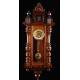 Fantástico Reloj de Pared Aiglon Funcionando Perfectamente. Francia, Circa 1890
