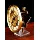 Fantástico Reloj de Pared Aiglon Funcionando Perfectamente. Francia, Circa 1890