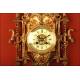 Neo-Gothic Bronze Wall Clock with Paris 8 day mechanism. 1900.