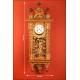 Fantastic Hand Carved Cypress Wood Wall Clock. XIX Century