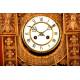 Fantastic Hand Carved Cypress Wood Wall Clock. XIX Century