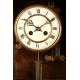 Fantastic Hand Carved Cypress Wood Wall Clock. XIX Century