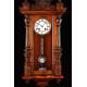 Impresionante Reloj de Pared Gustav Becker. Alemania, 1900. Magnífico Estado
