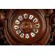 Fantastic Wall Clock with Carved Solid Wood Case. France, Circa 1870
