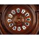 Fantastic Wall Clock with Carved Solid Wood Case. France, Circa 1870