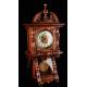 Hermoso Reloj de Pared Kienzle Restaurado y en Funcionamiento. Alemania, 1900