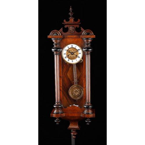 Elegant Antique Wall Clock Kienzle. Germany, Late 19th Century. Working