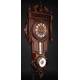 Antique French Wall Clock with Barometer and Thermometer. Circa 1900
