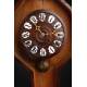 Antique French Wall Clock with Barometer and Thermometer. Circa 1900