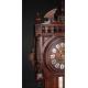 Antique French Wall Clock with Barometer and Thermometer. Circa 1900