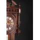 Antique French Wall Clock with Barometer and Thermometer. Circa 1900