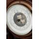 Antique French Wall Clock with Barometer and Thermometer. Circa 1900