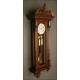 Exclusivo Reloj de Pared Vienés en Madera de Nogal, 1880. Precioso, Funciona a la Perfección