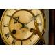 Reloj de Pared Alemán Junghans de 1.900. Restaurado y Revisado. Funciona Perfectamente