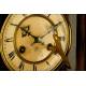 Reloj de Pared Alemán Junghans de 1.900. Restaurado y Revisado. Funciona Perfectamente