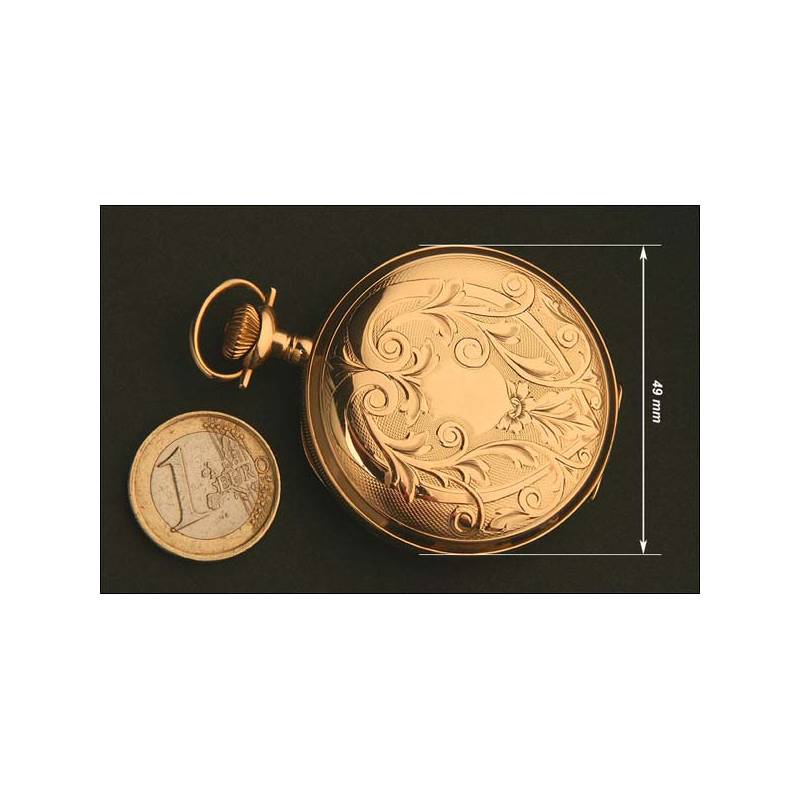 Reloj Saboneta de Bolsillo Elgin USA Oro Macizo Ano 1911