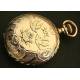 Reloj de Bolsillo Americano Waltham, Saboneta, Oro Macizo 14K, de 1896