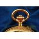 Lady's Pocket Watch in Solid Gold. Three Covers. Original Case. Circa 1880.