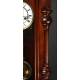 Precioso reloj de pared alemán con caja de madera fabricado en 1890. Restaurado y funcionando.
