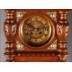 Elegante Reloj de Pared Francés del Año 1890. Muy Bien Conservado y Funcionando a la Perfección
