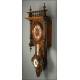 Wall Clock with Thermometer and Barometer. France, S. XIX. In Solid Wood and Working