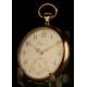 Elegant Longines Solid Silver Pocket Watch, Ca. 1910. Works Perfectly