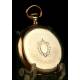 Elegant Longines Solid Silver Pocket Watch, Ca. 1910. Works Perfectly