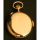 Beautiful 18K Solid Gold Pocket Watch with Chronometer and Chime. Circa 1910