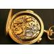 Beautiful 18K Solid Gold Pocket Watch with Chronometer and Chime. Circa 1910