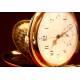 Reloj de Bolsillo con Sonería a Cuartos y Cronómetro en Oro Macizo 1896.Funcionando. 59 mm diámetro