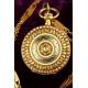 French 18kt gold pendant watch.