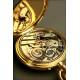 Reloj de Bolsillo con sonería e Oro de 18K. Suiza, 1820-1866.