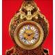 Impressive Boullé Mantel Clock. Ca. 1870. Functioning and perfect.