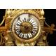 Magnificent antique bronze mantel clock. France, 19th Century
