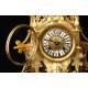 Magnificent antique bronze mantel clock. France, 19th Century