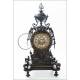 Impressive Pendulum Clock with Pair of Candelabra. France, 19th Century