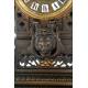 Impresionante Reloj de Péndulo con Pareja de Candelabros. Francia, Siglo XIX