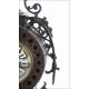Impresionante Reloj de Péndulo con Pareja de Candelabros. Francia, Siglo XIX