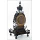 Impressive Pendulum Clock with Pair of Candelabra. France, 19th Century